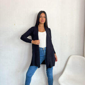 Saco liso con bolsillo