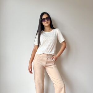 Remera calado lycra